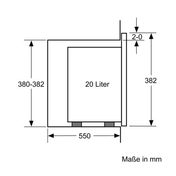 ჩასაშენებელი მიკროტალღური ღუმელი BOSCH BFL524MW0