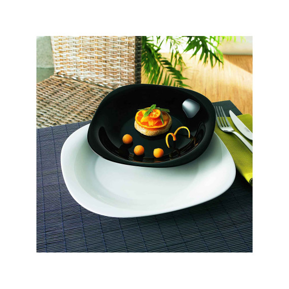 plate LUMINARC H3664/L9816 CARINE NOIR   DESSERT 19