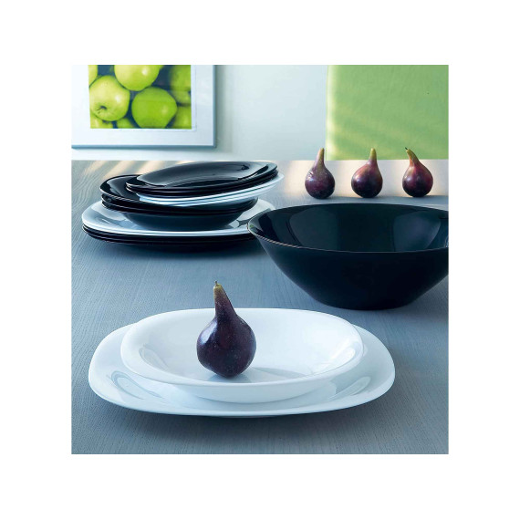 plate LUMINARC H3664/L9816 CARINE NOIR   DESSERT 19