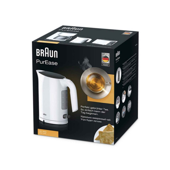 ელექტრო ჩაიდანი BRAUN WK3000WH