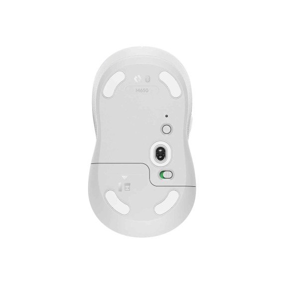 კომპიუტერული მაუსი LOGITECH M650 SIGNATURE WIRELESS/BLUETOOTH (WHITE)