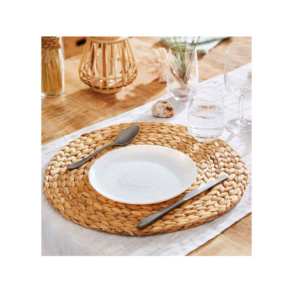 plate LUMINARC Q8815 DIWALI WHITE MARBRE DESSERT 19CM
