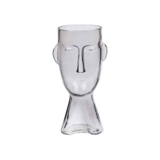 decorate objects MAGAMAX GLASS VASE FACE Д120 Ш110 В235 TRANSPARENT