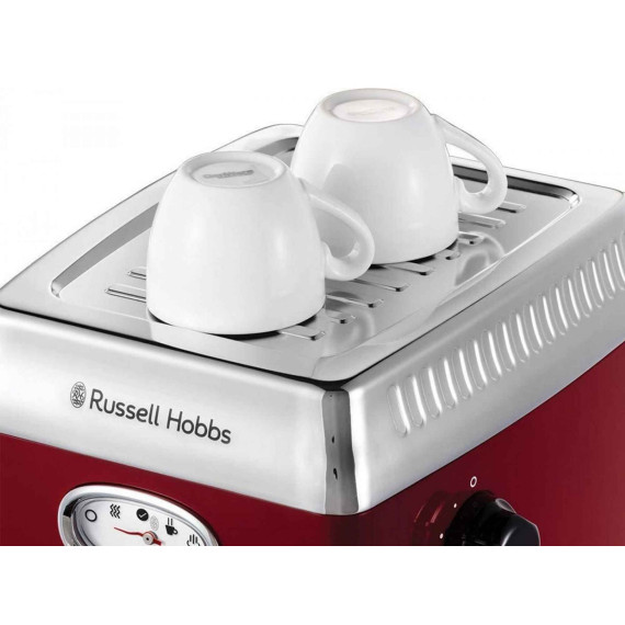 рожковые кофемашины RUSSELL HOBBS RETRO RED