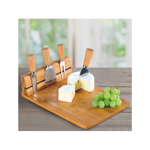საჭრელი დაფა KESPER 58641 BAMBOO FOR CHEESE W/KNIVES