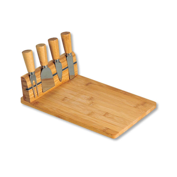 საჭრელი დაფა KESPER 58641 BAMBOO FOR CHEESE W/KNIVES