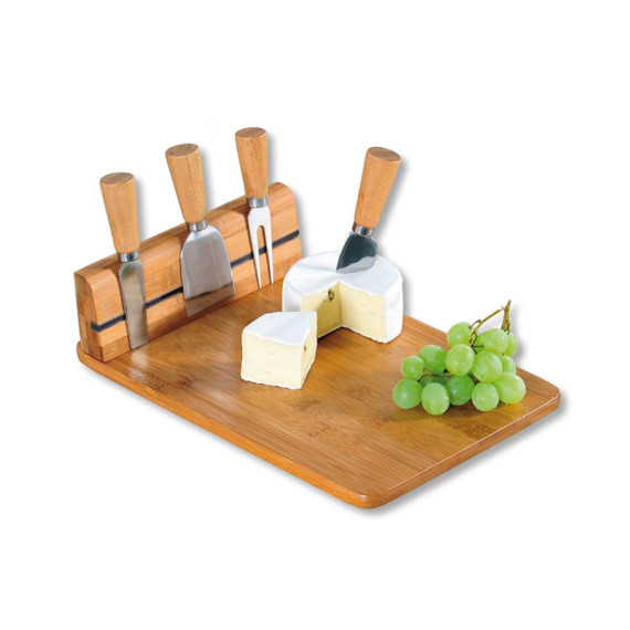 საჭრელი დაფა KESPER 58641 BAMBOO FOR CHEESE W/KNIVES