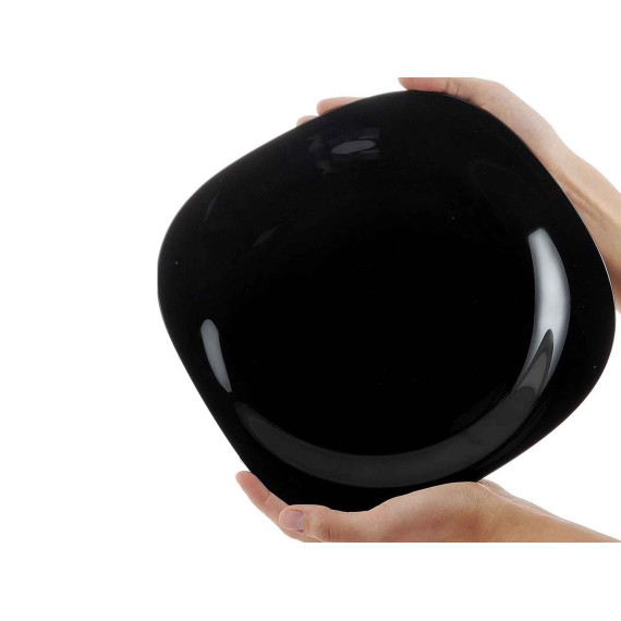 plate LUMINARC H3666/L9817 CARINE NOIR DINNER 27CM