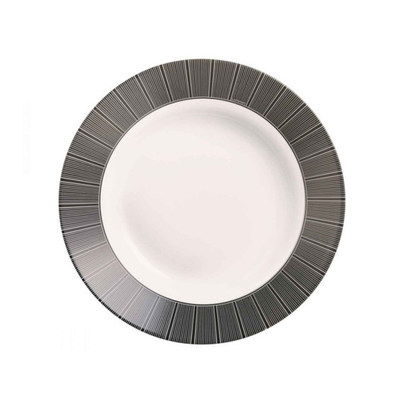 plate LUMINARC P6135 ASTER BLACK DINNER 26CM