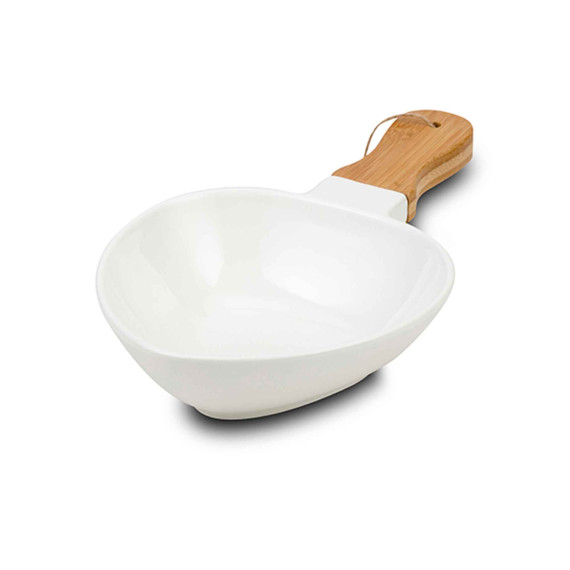 ჯამი NAVA 10-263-022 TERRESTRIAL WHITE W/BAMBOO HANDLE 38CM