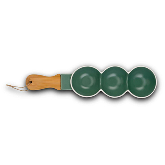 ჯამი NAVA 10-263-123 TERRESTRIAL EMERALD W/BAMBOO HANDLE 3 SECTION 41CM
