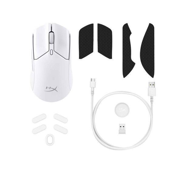 კომპიუტერული მაუსი HYPERX PULSEFIRE HASTE 2 WIRELESS (WHITE)
