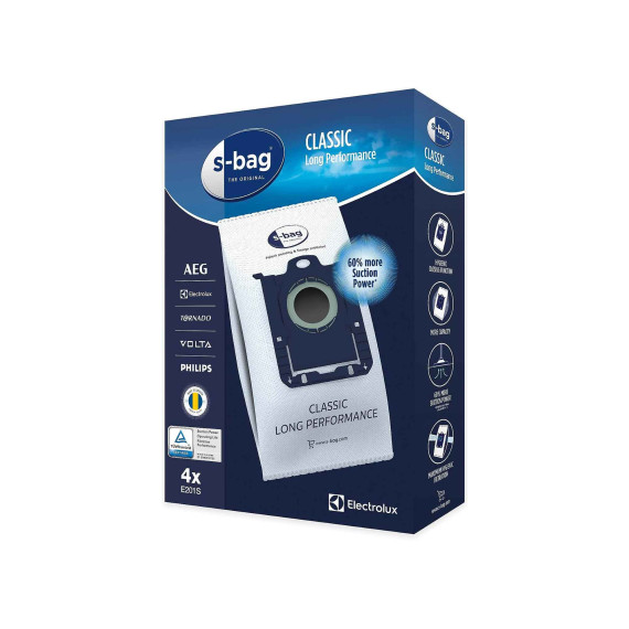 მტვერსასრუტის ტომრები ELECTROLUX E201S (X4)