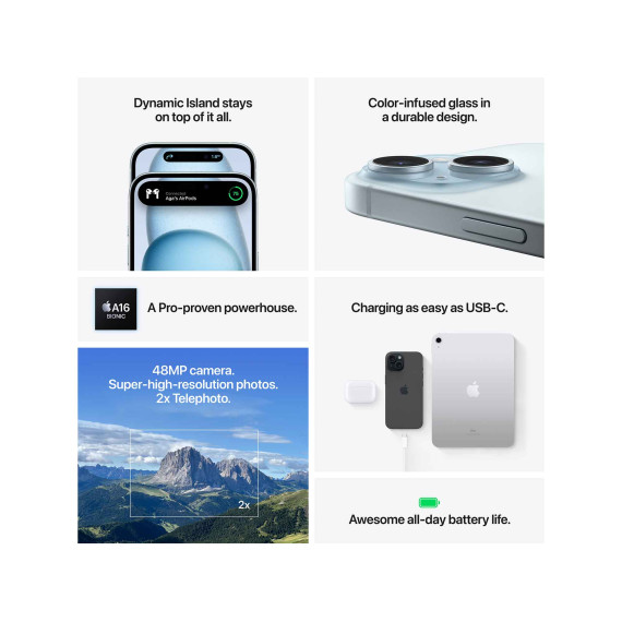 смартфон APPLE IPHONE 15 512GB (BLACK)