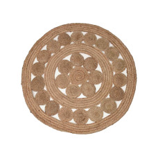 carpet KOOPMAN 120CM BRAIDED JUTE ROUND