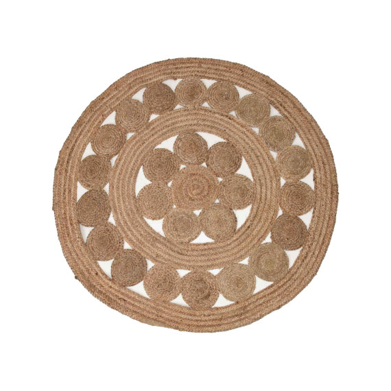 carpet KOOPMAN 120CM BRAIDED JUTE ROUND