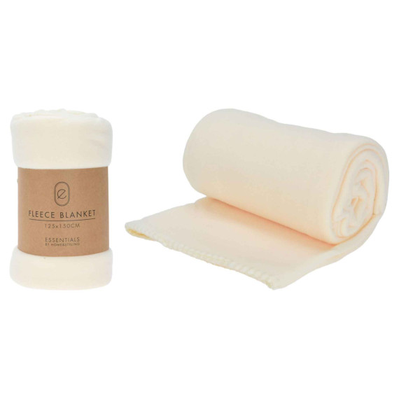 პლედი KOOPMAN 125X150CM FLEECE CREAM