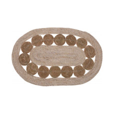 carpet KOOPMAN 80X50CM TRESSED OVAL