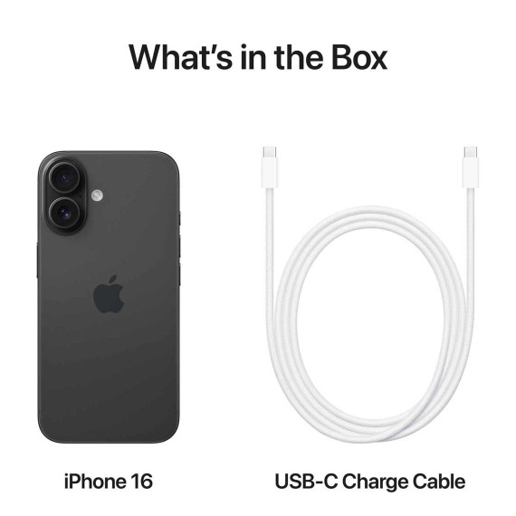 смартфон APPLE iPhone 16 128GB (Black) (A3287)