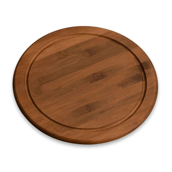 საჭრელი დაფა KESPER 59442 DARK BAMBOO ROUND FOR SERVING