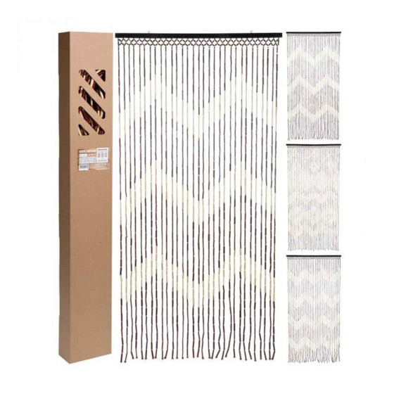 decorate objects KOOPMAN DOOR CURTAIN BAMBOO 90X180CM