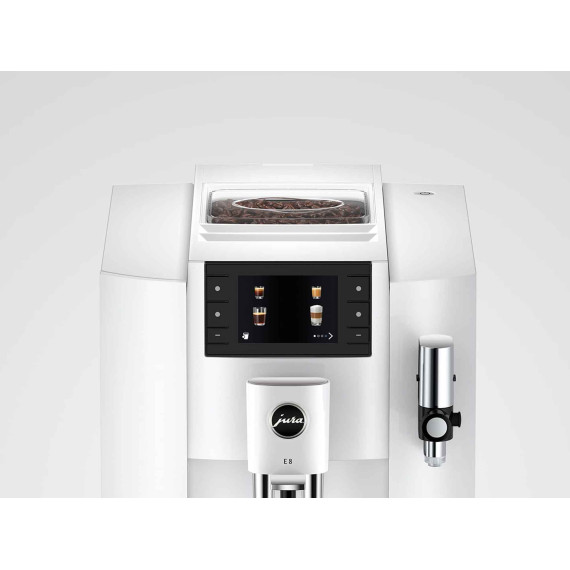 автоматические кофемашины JURA E8 PIANO WHITE