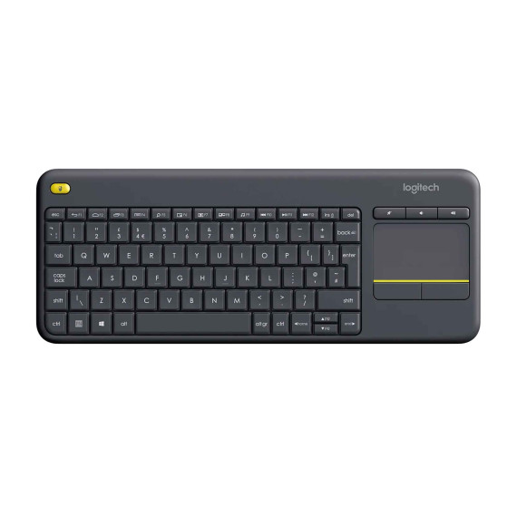 კლავიატურა LOGITECH K400 PLUS WIRELESS TOUCH (BLACK)