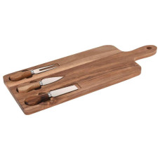 chopping board KOOPMAN 101001700 CHEESE BOARD 3 CHEESE KNIVES (404030)