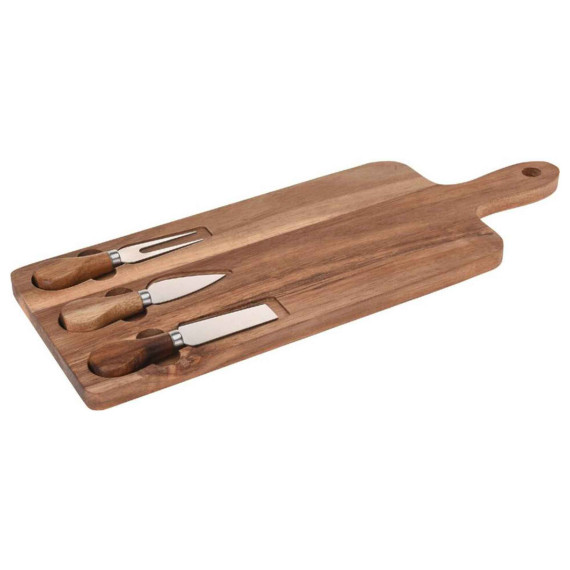 საჭრელი დაფა KOOPMAN 101001700 CHEESE BOARD 3 CHEESE KNIVES (404030)