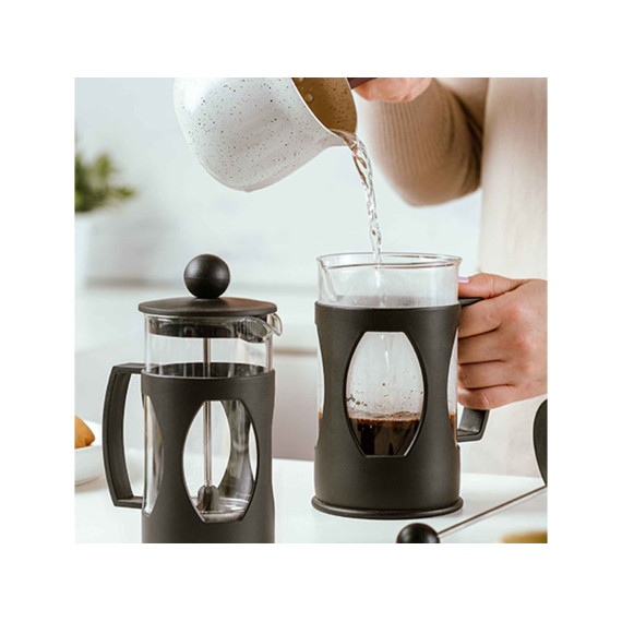 ჩაიდანი/ჩაის დასაყენებელი NAVA 10-109-060 GLASS 350ML BLACK