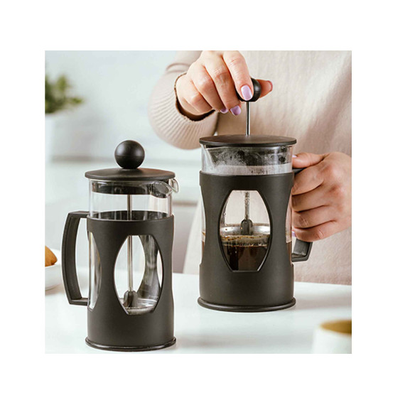 ჩაიდანი/ჩაის დასაყენებელი NAVA 10-109-060 GLASS 350ML BLACK