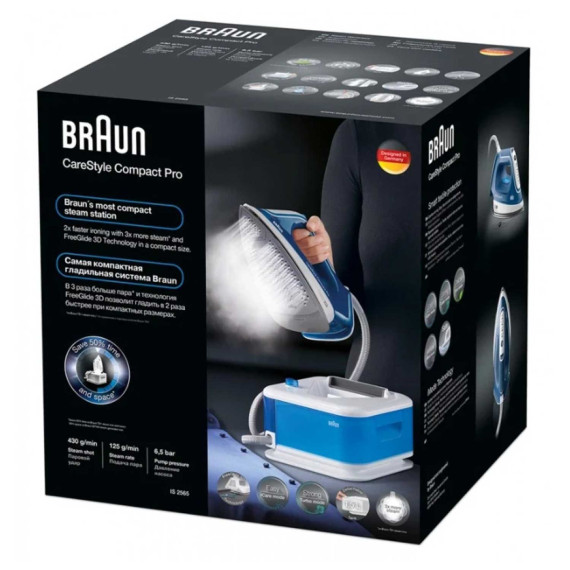  ორთქლის გენერატორი უთო BRAUN IS2565BL