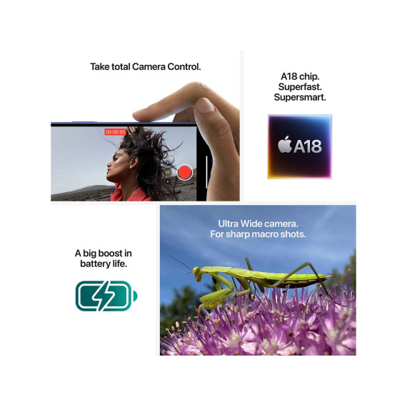 смартфон APPLE iPhone 16 Plus 128GB (White) (A3290)