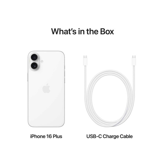 смартфон APPLE iPhone 16 Plus 128GB (White) (A3290)