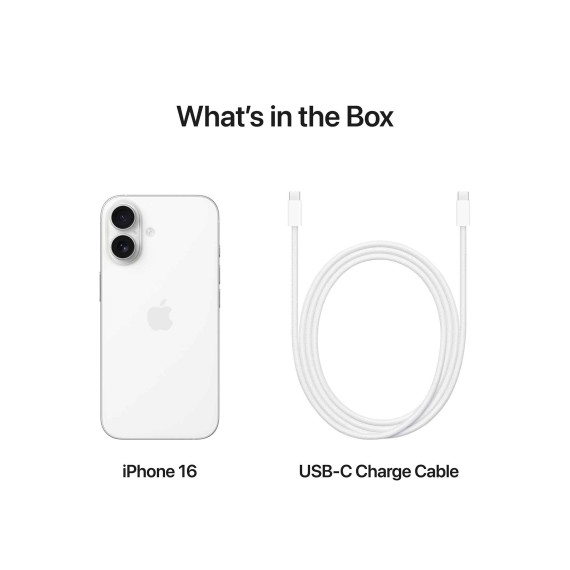 смартфон APPLE iPhone 16 128GB (White) (A3287)