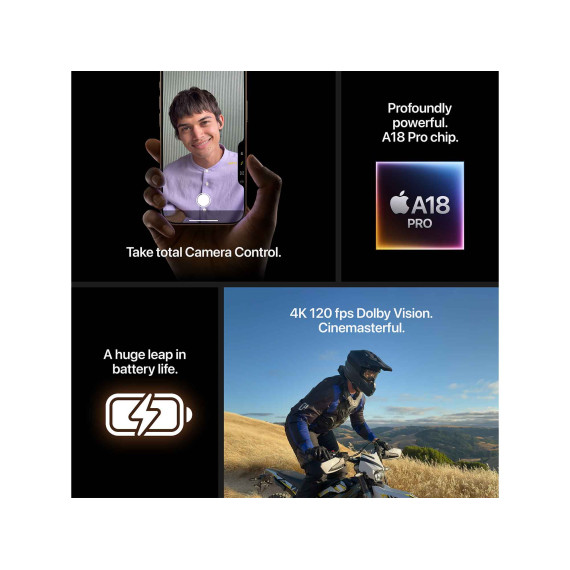 смартфон APPLE iPhone 16 Pro Max 512GB (Black Titanium) (A3296)