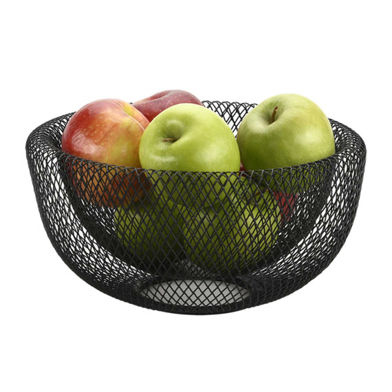 ხილის კალათა KESPER 90865 METAL BLACK ROUND BIG
