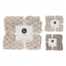 plaid KOOPMAN 150X125CM 2ASS CLR