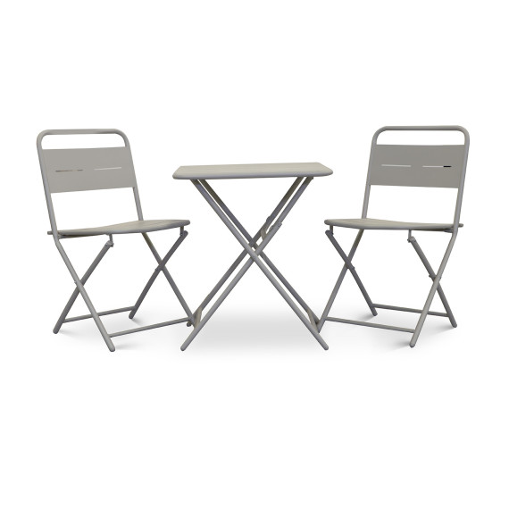 ბაღის გარნიტური KOOPMAN BISTRO SET 3PCS MATT BEIGE