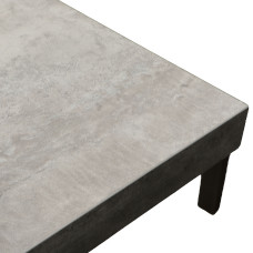 სასადილო მაგიდა MAMADOMA LOFT LUX-160, РАЗДВИЖНОЙ 160(205)X90, СЕРЫЙ СЛАНЕЦ/ЧЕРНЫЙ , 2 (УПАК.)