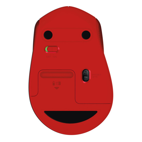 компьютерные мыши LOGITECH M330 SILENT PLUS WIRELESS (RED)