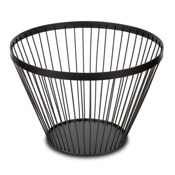 ხილის კალათა NAVA 10-100-031 METAL BLACK MISTY 30CM