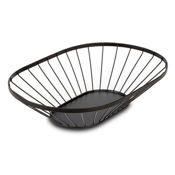 ხილის კალათა NAVA 10-100-032 METAL BLACK OVAL MISTY 40CM