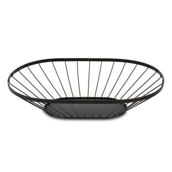 ხილის კალათა NAVA 10-100-032 METAL BLACK OVAL MISTY 40CM