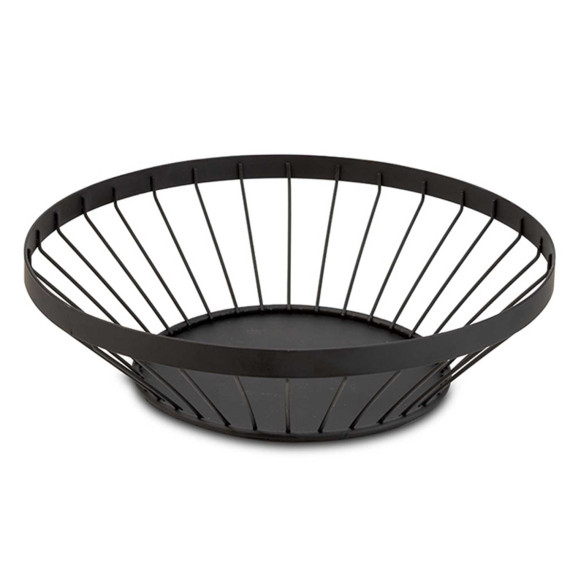 ხილის კალათა NAVA 10-174-050 METAL BLACK ROUND MISTY 28CM