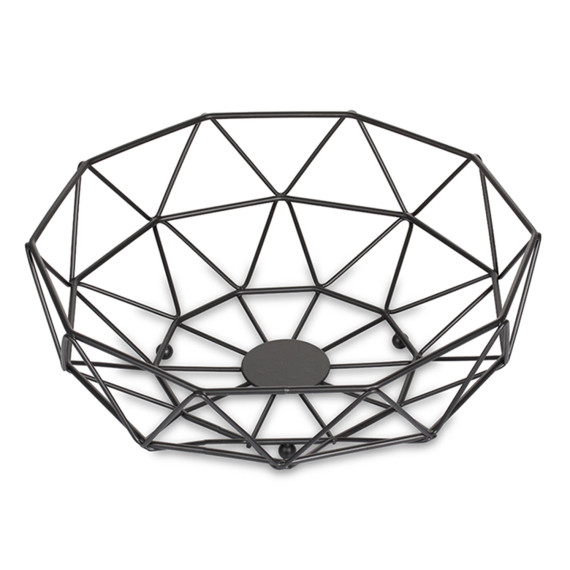 ხილის კალათა NAVA 10-186-029 METAL BLACK MISTY 28CM