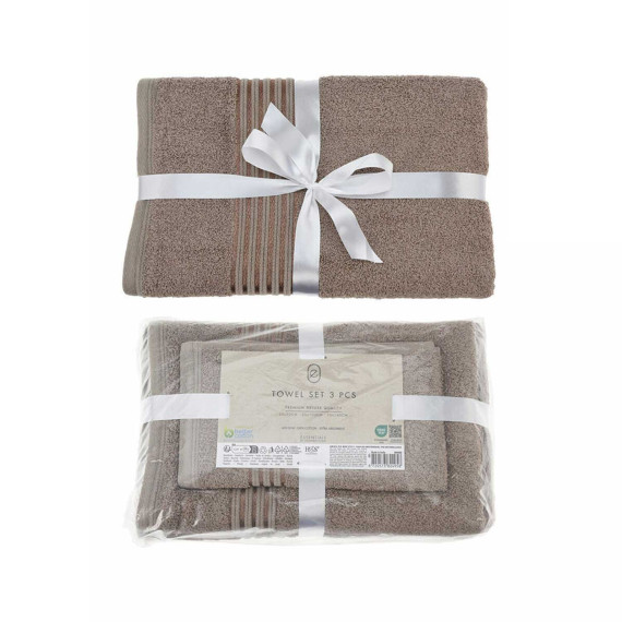 набор полотенец KOOPMAN 3 PCS TAUPE CLR