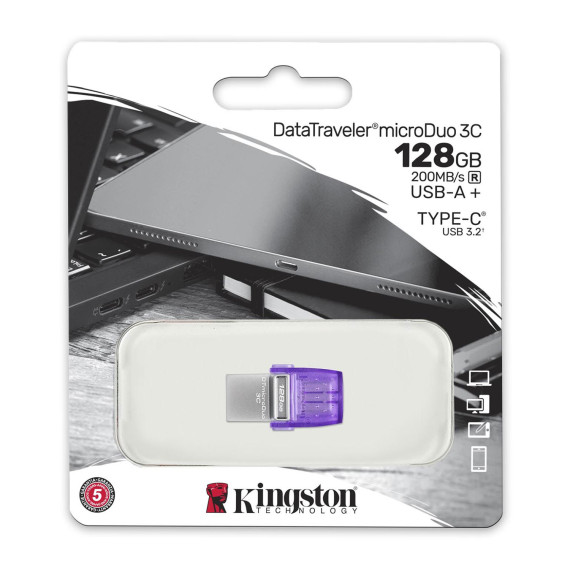 ფლეშ-დრაივერი KINGSTON DataTraveler microDuo 3C 128GB