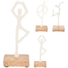 декоративные акссесуары KOOPMAN STATUE 21CM 3ASS WHITE (130851)
