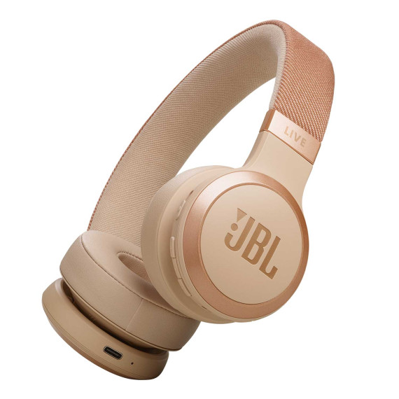 ყურსასმენები JBL LIVE 670 NC (BEIGE)